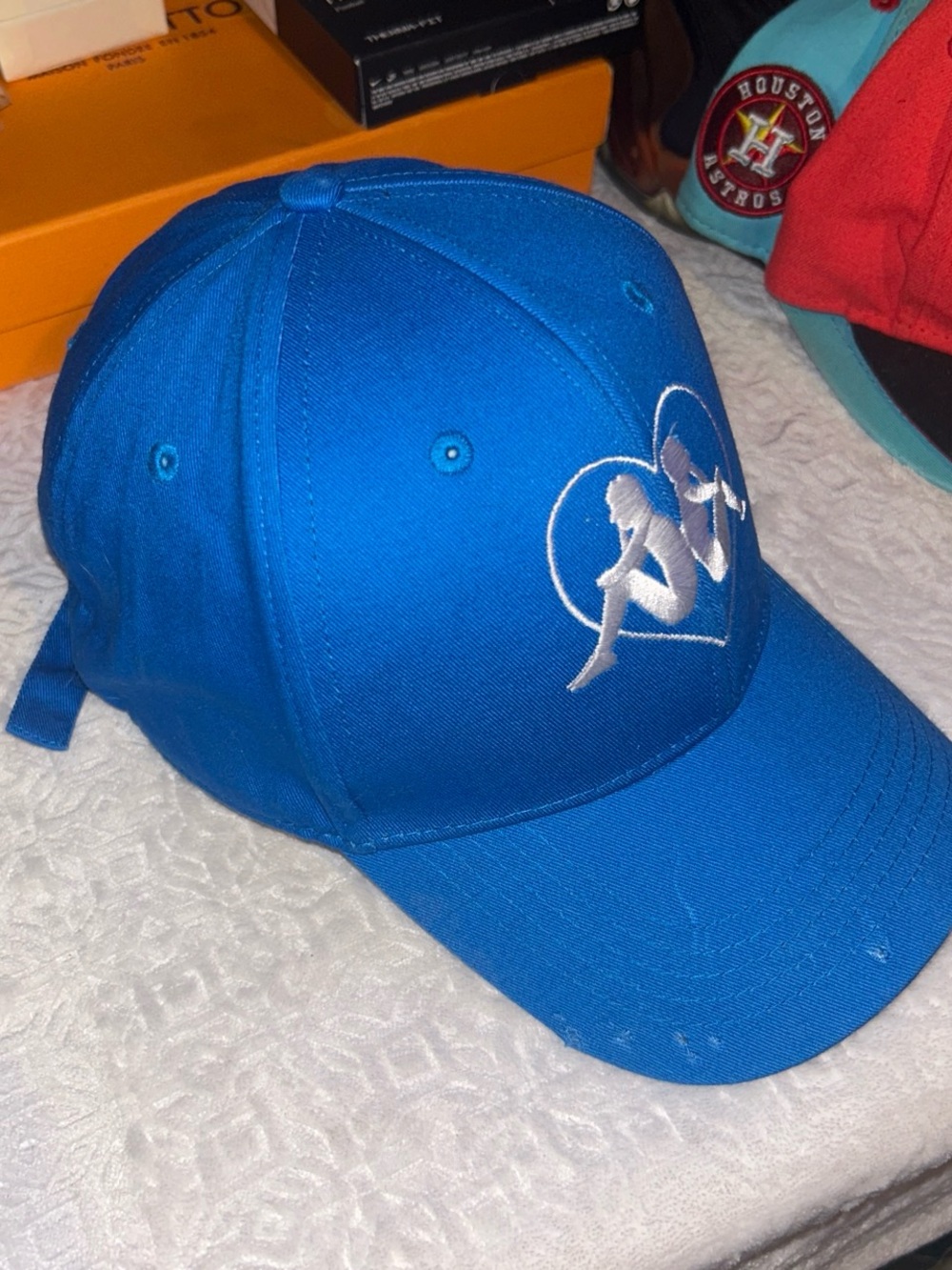 Kappa Royal Blue Baseball Cap with White Heart Logo